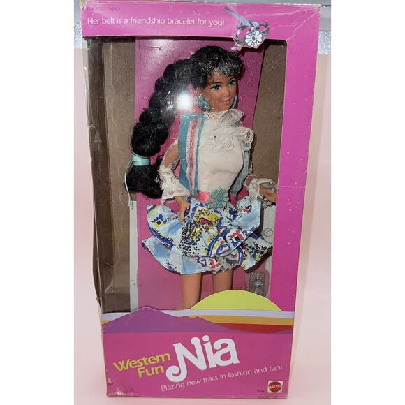 1989 Mattel Western Fun NIA Barbie Friend Doll #9933 Rare Boxed Vintage HTF - Picture 4 of 11
